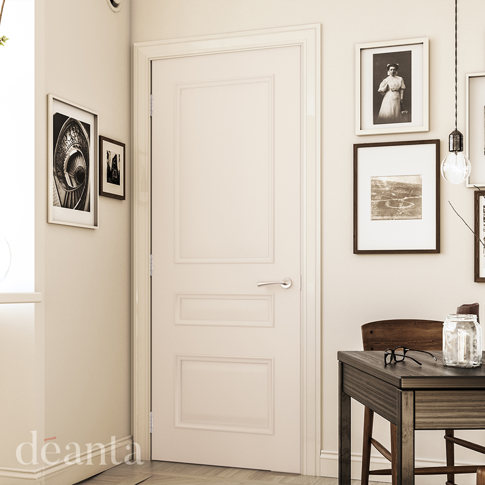 White Primed Solid Core Windsor Internal Door - Image 2