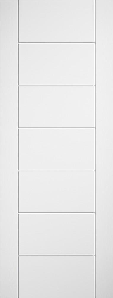 INTERNAL White Primed Ladder 7P Semi Solid Core Door