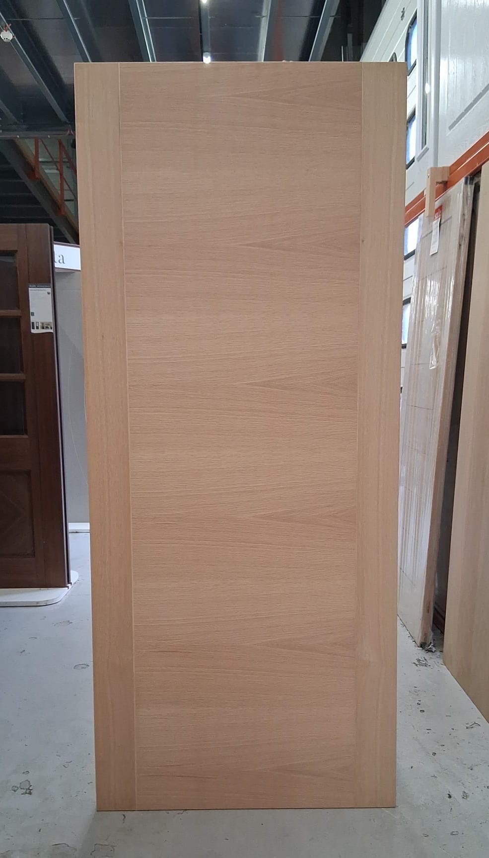 External Oak Flush 2 Style Un-Finished Door