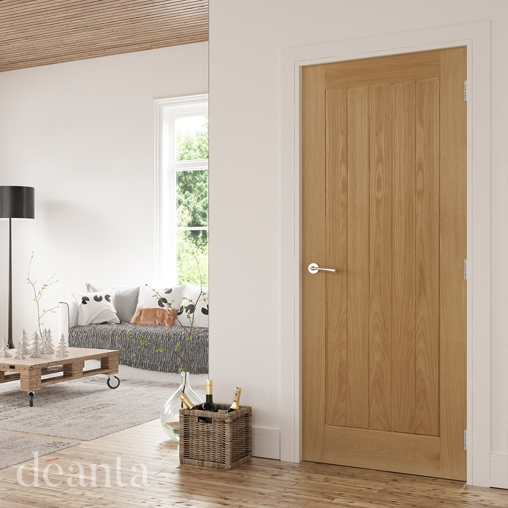 Internal Oak Ely Pre-Finished FD60 54mm Fire Door - Image 2