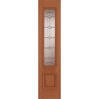 External Oak Empress/Sovereign (DECORATIVE GLASS) Un-Finished Sidelight RMS1 Door