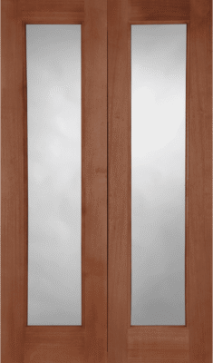 External Hardwood Pattern 20 Unglazed Un-Finished (No Glass) Rebated Pair - DF