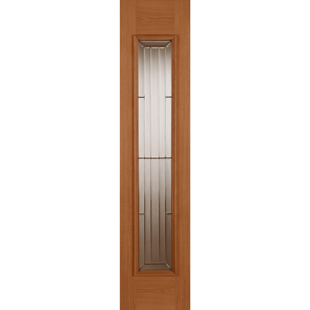External Oak Majestic (DECORATIVE GLASS) Sidelight Un-Finished RMS1 Door