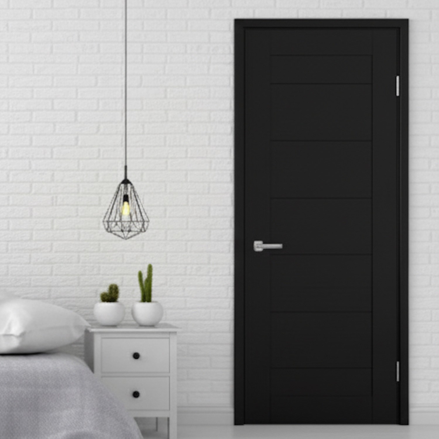 Internal Black Laminate Palermo FD30 44mm Fire Door - Image 2