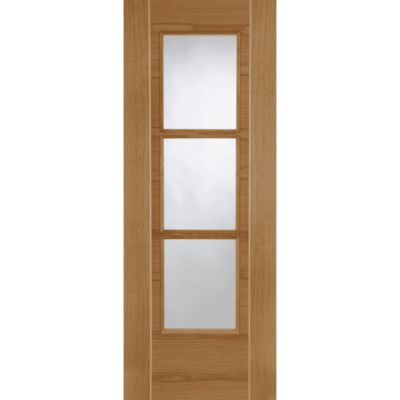 Internal Oak Mirage 3 Light (CLEAR GLASS) Pre-Finished Door