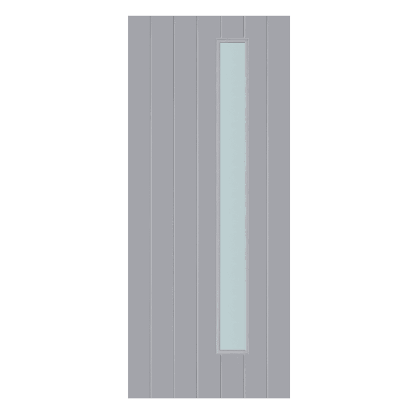 External Thermawood Grey Primed (OBSCURE GLASS) Surrey Door