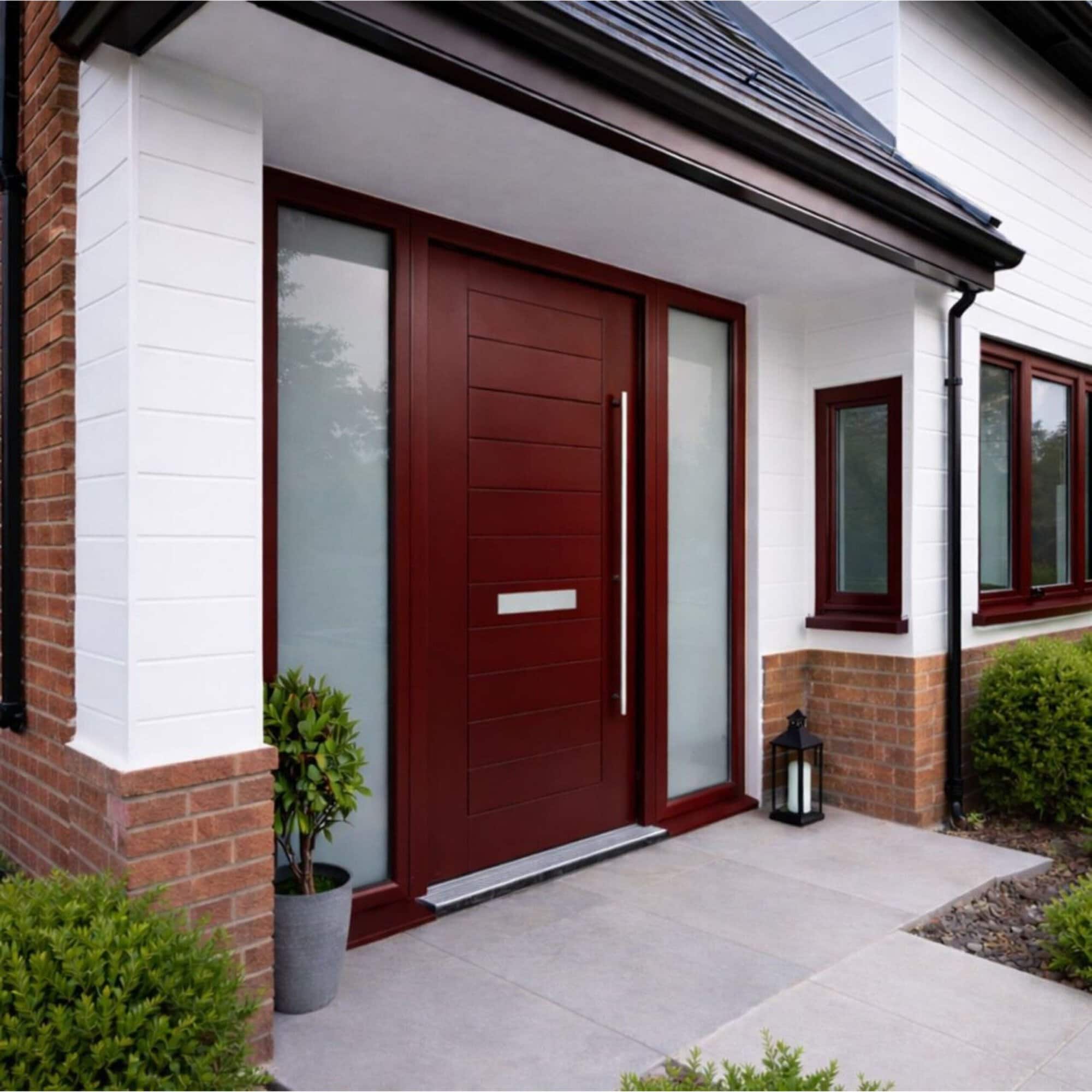 External Thermawood Grey Primed Berkshire Door - Image 3