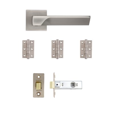 Athens Satin Nickel Handle Pack (Suitable for 35mm & 40mm Internal Doors)