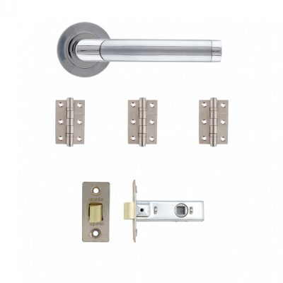 Augustus Matt Polished Chrome Handle Pack (Suitable for 35mm & 40mm Internal Doors)