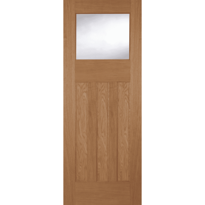 Internal Oak 1930 1 Light (UNGLAZED) Un-Finished Solid Core Door