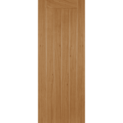 Internal Oak Framed Ledged And Braced Un-Finished Solid Core Door