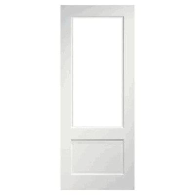 Internal White Primed Vermont 1 Light (CLEAR GLASS) FD30 44mm Fire Door