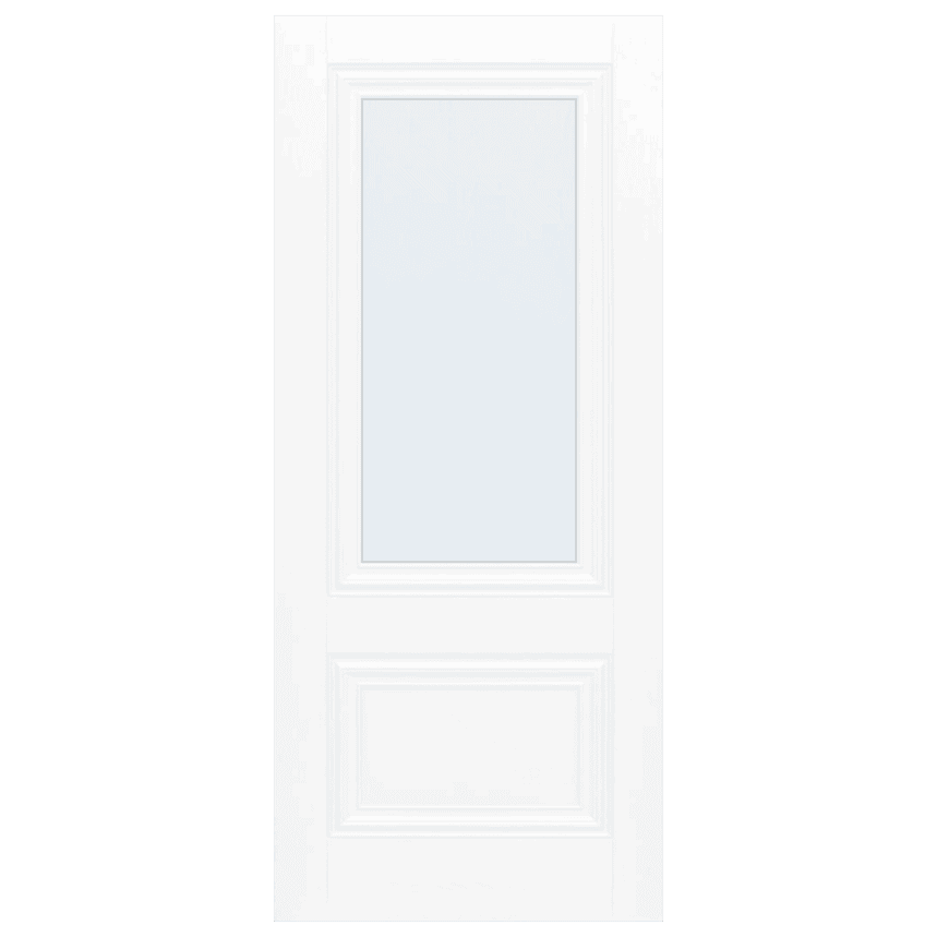 Internal White Laminate Lyon 1 Light 1 Panel (CLEAR GLASS) Pre-Finished Semi-Solid Core Door