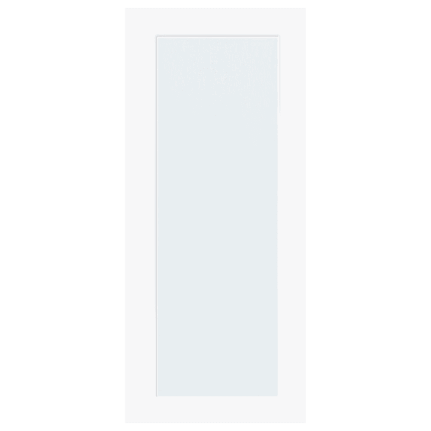 Internal White Laminate Shaker 1 Light (CLEAR GLASS) Pre-Finished Semi-Solid Core Door
