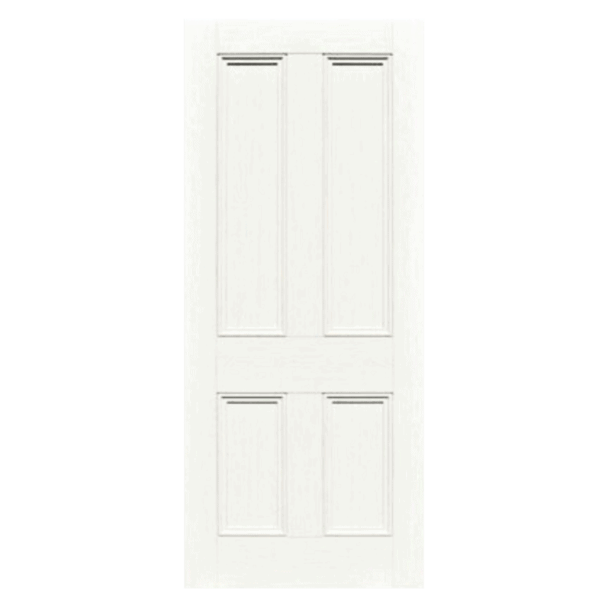 Internal White Laminate Toulouse 4 Panel FD30 44mm Fire Door