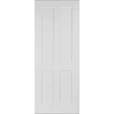 Internal White Pre-Finished Shaker 4 Panel Semi-Solid Core Door
