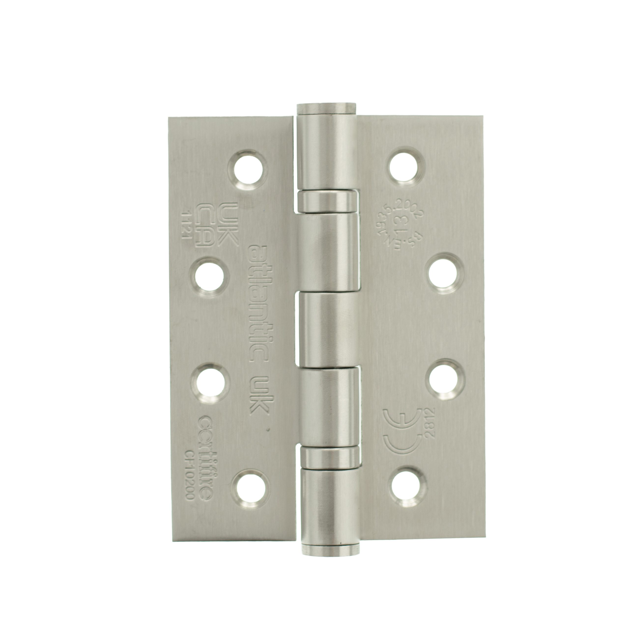 4 inch Grade 13 CE Ball Bearing Hinge Satin – Pack of 3 (Suitable for 44mm and 54mm Doors)