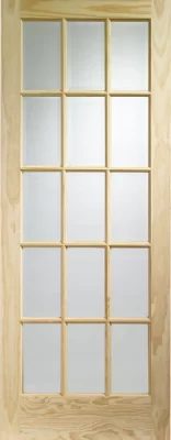 INTERNAL PINE SA77 (CLEAR GLASS) DOOR