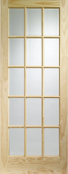 INTERNAL PINE SA77 (CLEAR GLASS) DOOR