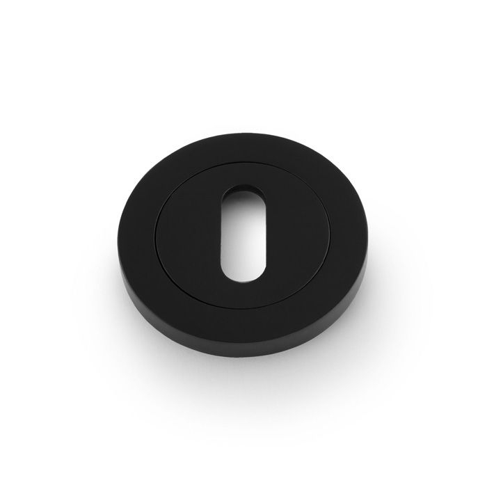 Standard Profile Concealed Fix Escutcheon Black