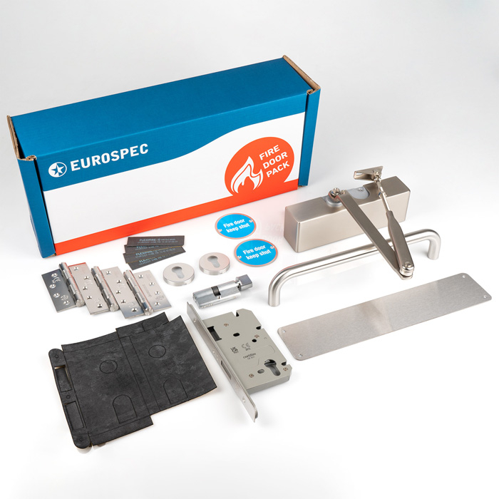 Commercial Fire Door Pack - Push/Pull DIN Lockable (Suitable for 44mm Fire Doors)