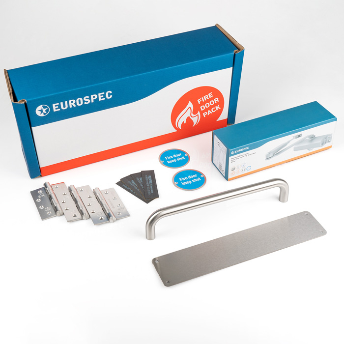 Residential Fire Door Pack - Push EN3 Pull (Suitable for 44mm Fire Doors)