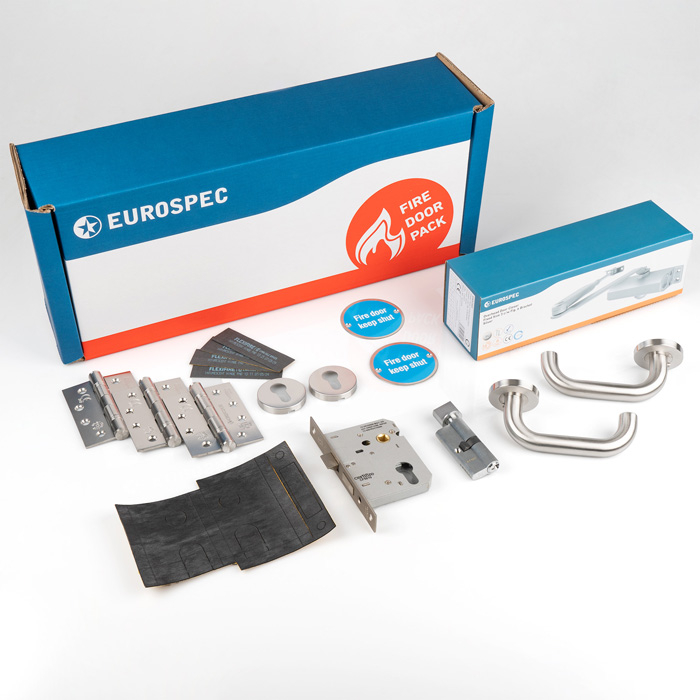 Residential Fire Door Pack - Lever UK Lock (Suitable for 44mm Fire Doors)